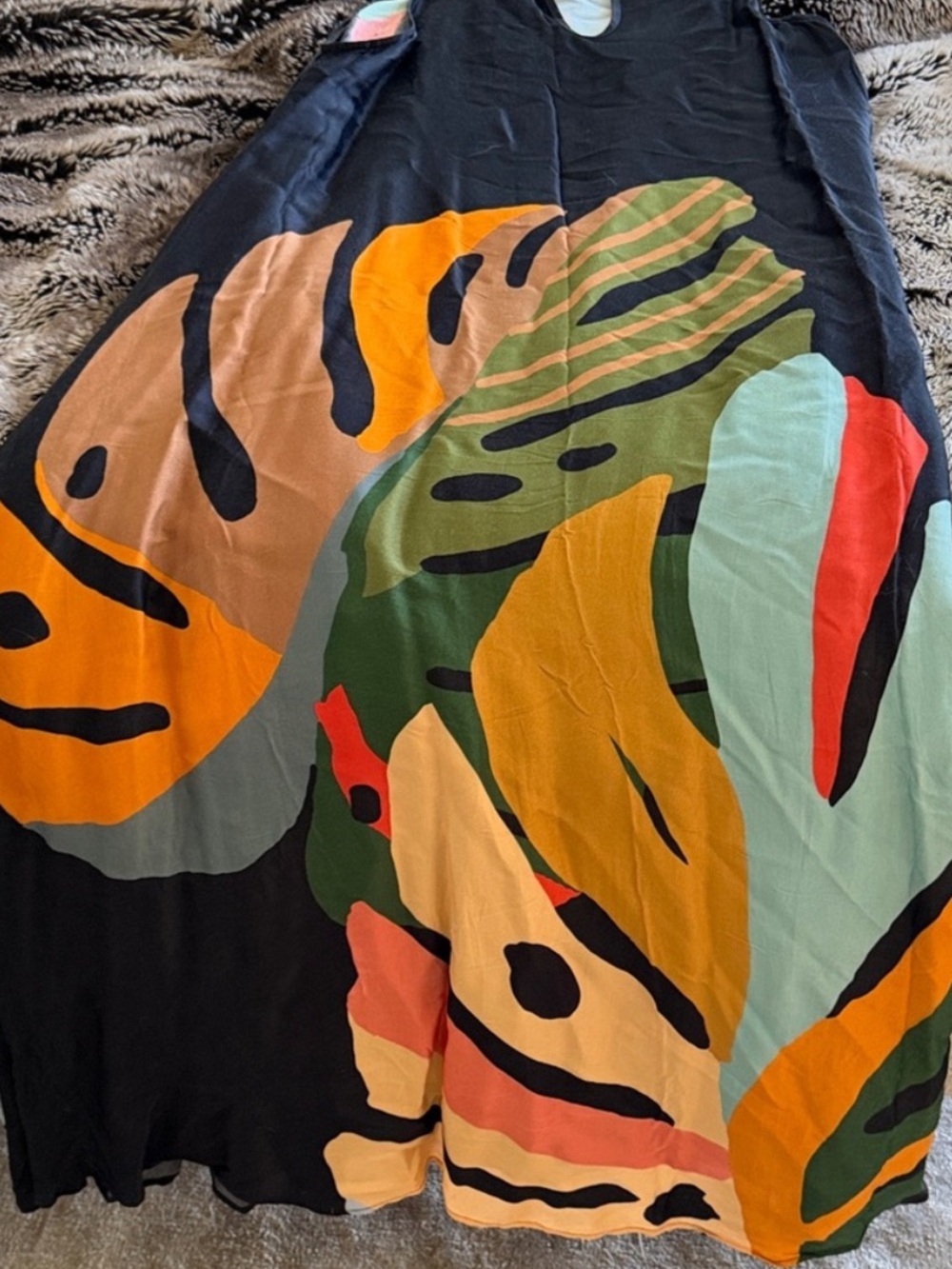 Farm Rio Troppcsl Leaf Halter Maxi Dress - Picture 9 of 13
